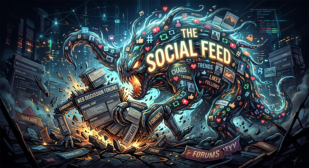 Who Killed the Forum? How Social Feeds Replaced the Web's Most Useful Rooms